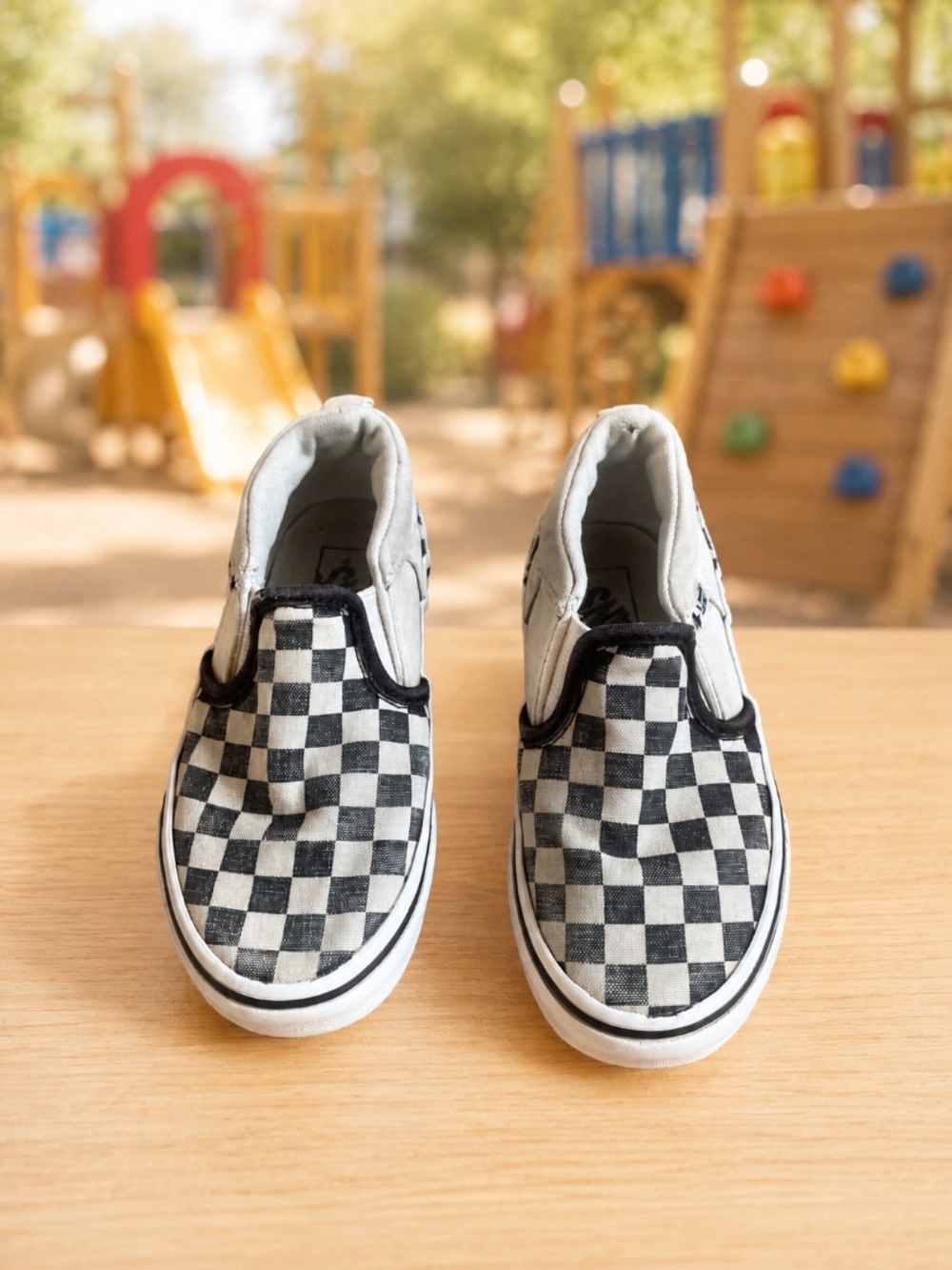 Vans Classic Checkerboard Slip-On Sneakers | Kids Size 11.5